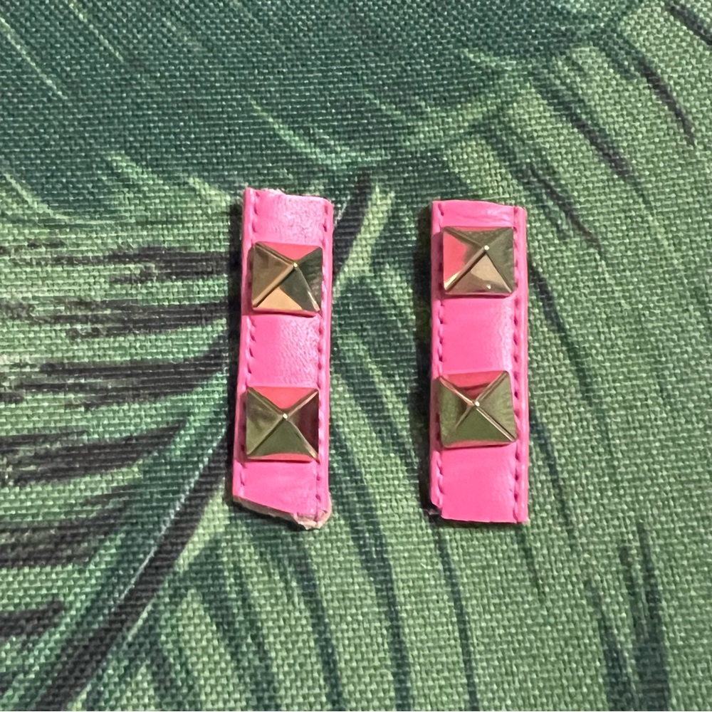 Valentino Rockstud Sandal Pink Ankle Straps - Picture 7 of 8